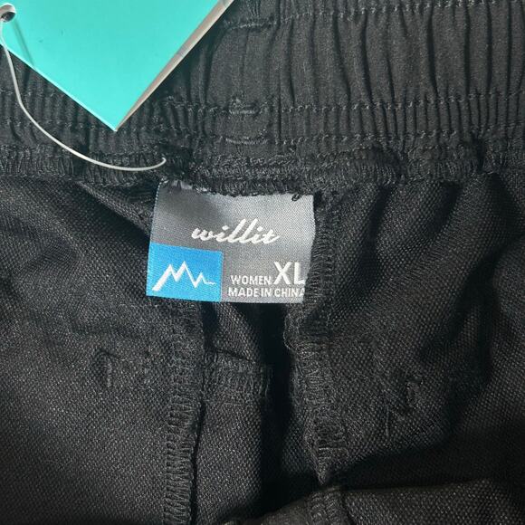 New Willit UPF 50 Quick Dry Shorts Black Outdoor Sun Protection Women XL - Picture 3 of 7